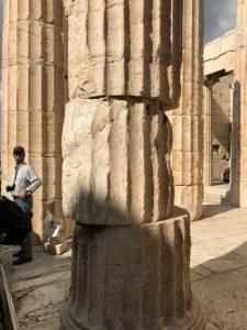 stone column with a stone out of place