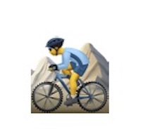 emoji posture catastrophe bike