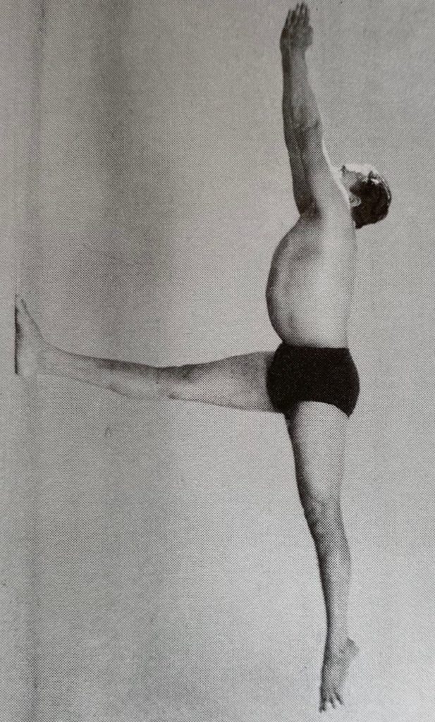 iyengar standing in Warrior 3